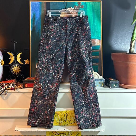 Gloria Vanderbilt Floral Pants Size 10 - Picture 1 of 11